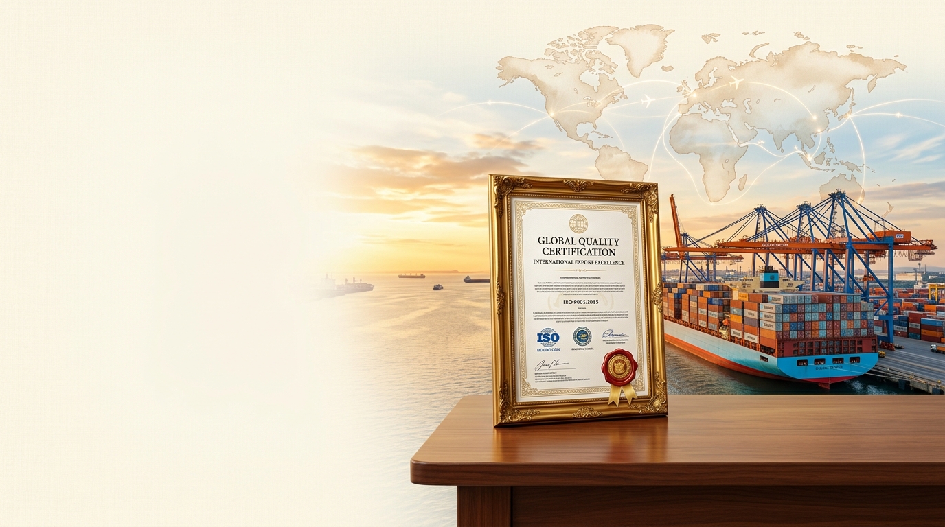 Certified for Global Standards - AJ & Sons International Exim